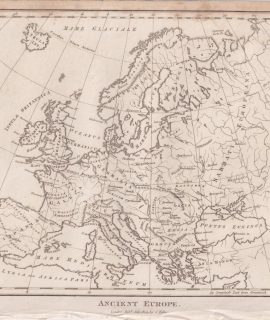 Antique Map, Ancient Europe, 1804