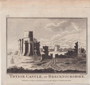 Antique Engraving Print, Trtior Castle, 1789