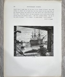 Antique Print, The Victory, 1880 ca.