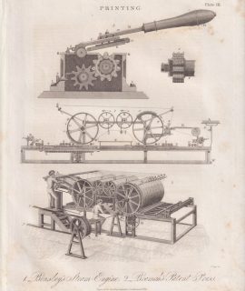 Antique Engraving Print, Printing, 1826