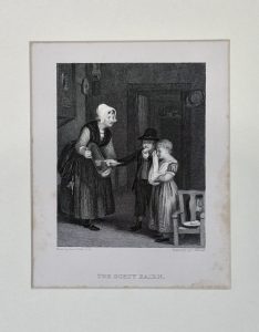 Antique Engraving Print, The Dorty Bairn, 1830