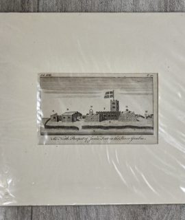 Antique Engraving Print, James Fort, 1780