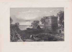 Antique Engraving Print, Castle of Loch Seven, 1845 ca.