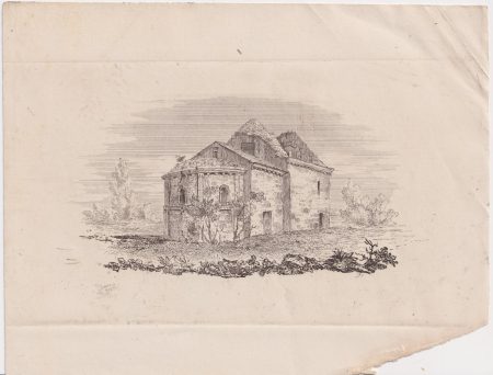 Antique Engraving Print, Landscape, 1860 ca.