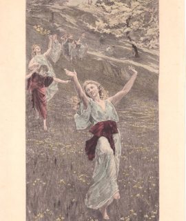 Antique Print, Spring, 1880