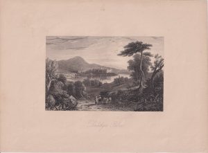 Antique Engraving Print, Linlithgow Palace, 1860