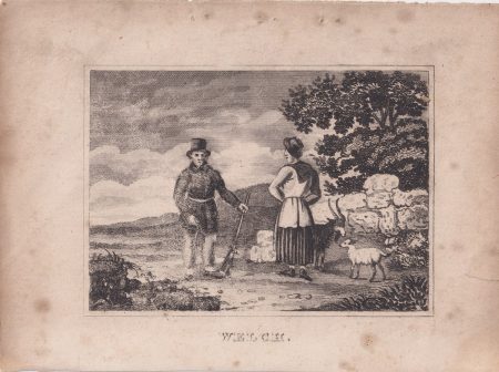 Antique Engraving Print, Welch, 1820 ca.