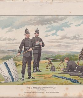 Antique Print, The 1st Middlesex (Victoria Rifles) Volunteers, 1890
