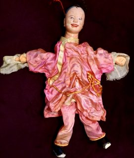 Lot of 2 Rare Vintage Oriental Hand puppets