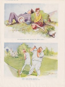 Vintage Print, Tennis... Country Inn, 1928