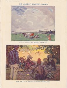 Vintage Print, Cricket, 1922