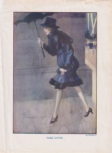 Vintage Print, Take cover, 1920 ca.