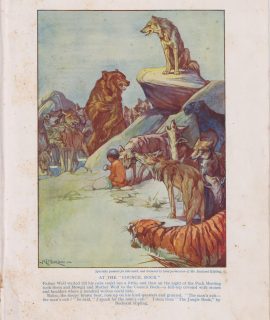 Vintage print, At the Council Rock, 1912