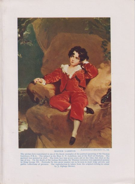 Vintage Print, Master Lambton, 1912