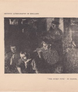 Vintage Lithography, The Burst Pipe, 1920 ca.