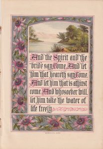 Vintage Print, And the Spirit... 1880