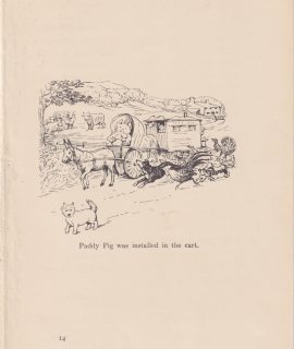 Vintage Print, Paddy Pig, 1890 ca.