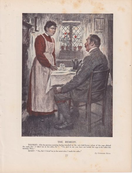 Antique Print, The Remedy, 1911