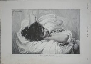 Vintage Print, Planning Love's Campaign, 1892
