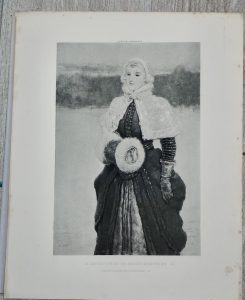 Antique Print, A Daughter of the Knickerbockers, 1880 ca.