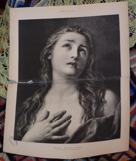 Vintage Print, Mary Magdalene, 1880 ca.