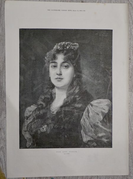 Vintage Print, Dear Lady Disdain, 1896