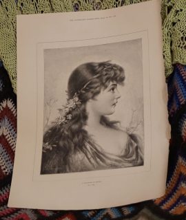 Vintage Print, A. Daughter of Spring, 1895