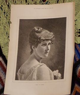 Vintage Print, Irene, 1889