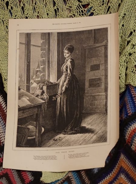 Vintage Print, Far From Home, 1873