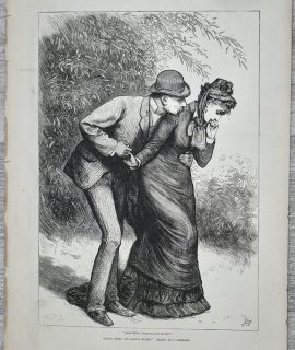 Vintage Print, Scene from "My Lady's Money", 1877