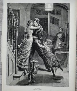 Vintage Print, The Return, 1882