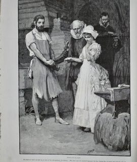 Vintage Print, The wonderful adventures, 1890