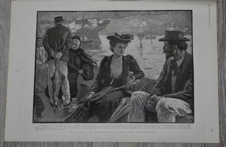 Vintage Print, MR. William Black's New Story, 1892