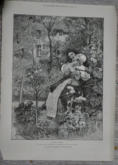 Vintage Print, For Faith and Freedom, 1888