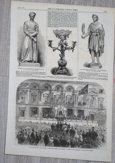 Vintage Print, From Illustrated London News, 1863