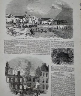 Vintage print from The Illustrated London News, 1849