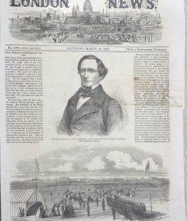 Vintage Print, General Winfield Scott; Jefferson Davis, 1861