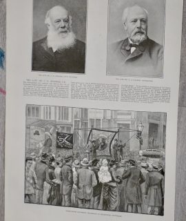 Vintage Print, Eight-hours Movement Procession in Melbourne, 1889