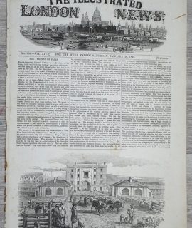 Vintage Print from The Illustrated London News, 1849