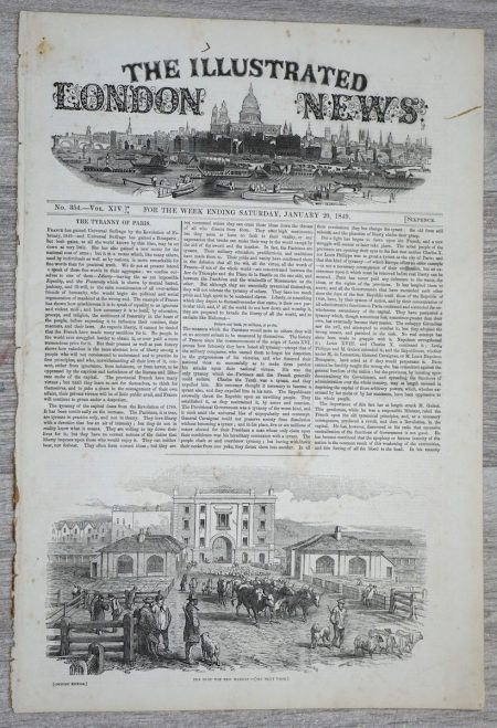 Vintage Print from The Illustrated London News, 1849