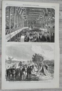 Antique Print, The Nottingham and Midlands, 1865
