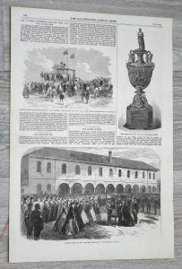 Antique Print, The Beaufort Cup, 1866