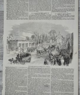 Vintage Print, The Torrens Festival, 1859
