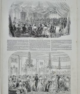 Antique Print, Pavilion; The ball..., 1849