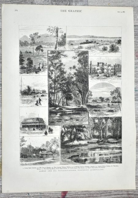 Vintage Print, Northern Queensland, 1881