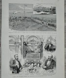 Vintage Print from The Graphic, 1888