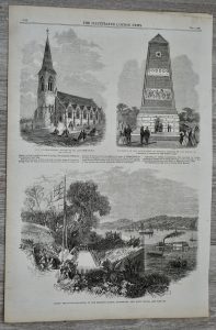 Vintage Print, Wales; Magenta; Leonards-On-Sea, 1864