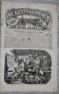 Antique Print, The Australian News, 1865