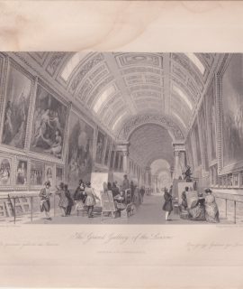 Antique Engraving Print, Louvre, 1836