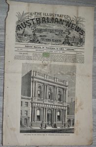 Antique Print, The National Bank of Australasia, 1868